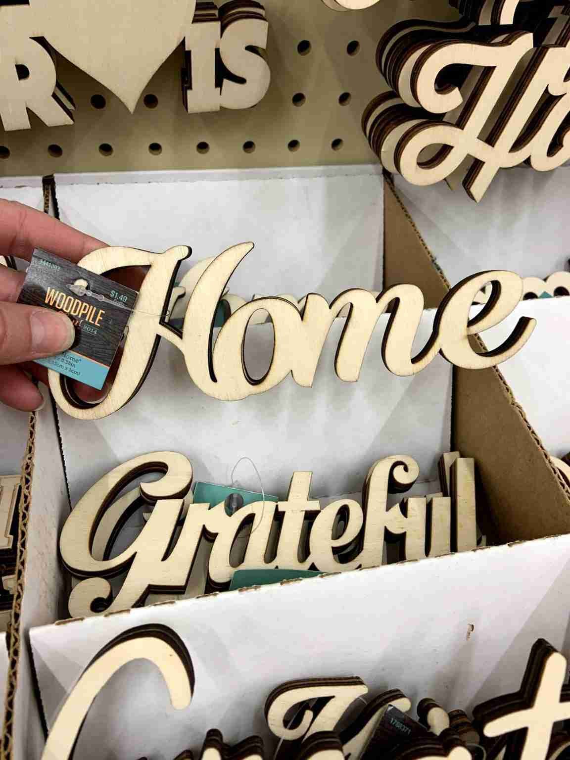 My top 5 favorite DIY items from Hobby Lobby Word & Home
