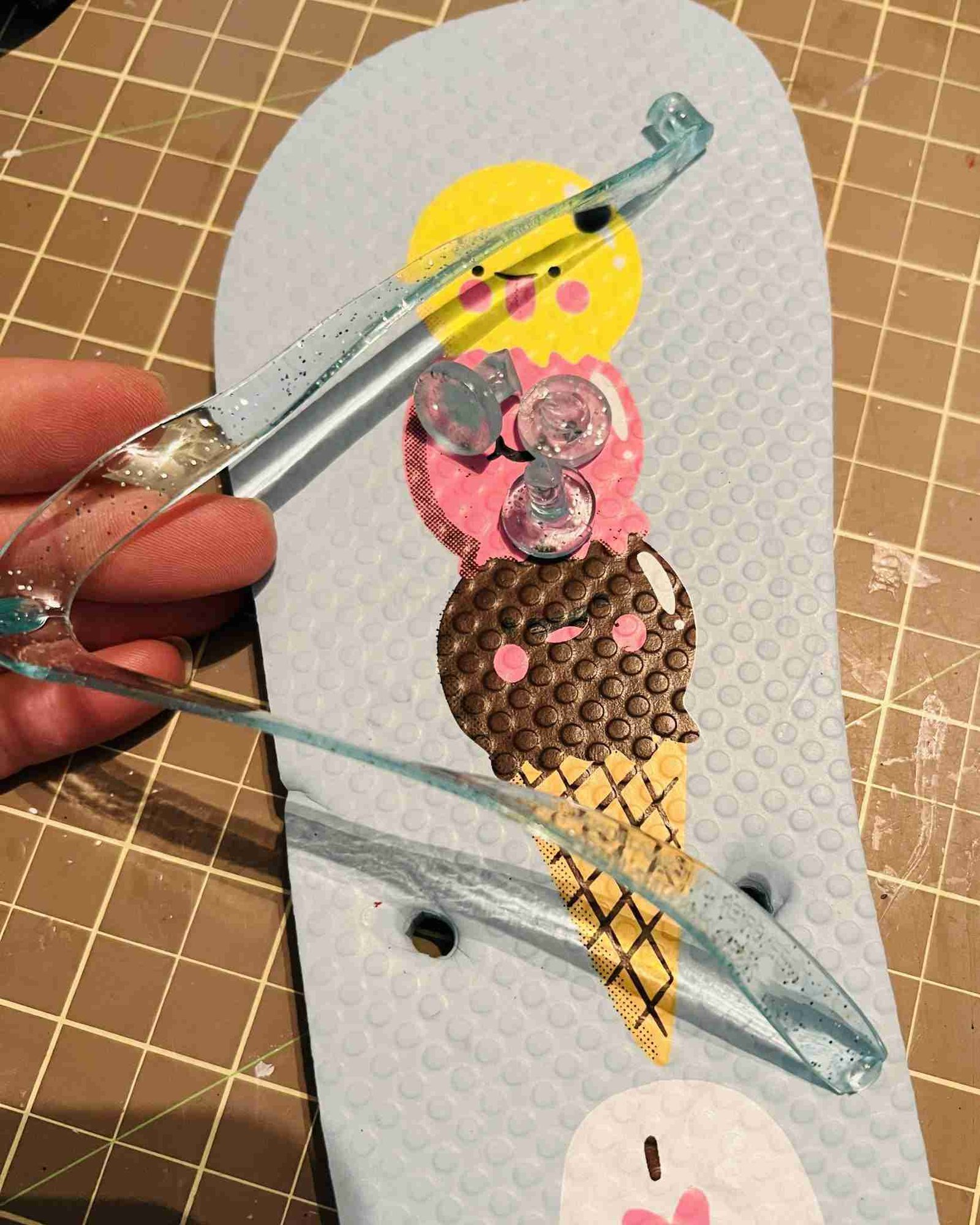 real leather sliders