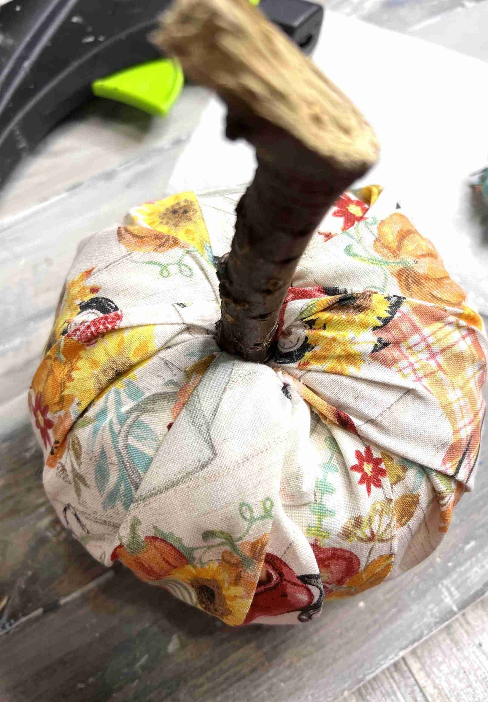 Dollar Tree Foam Pumpkin Easy Make-Over - Word & Home