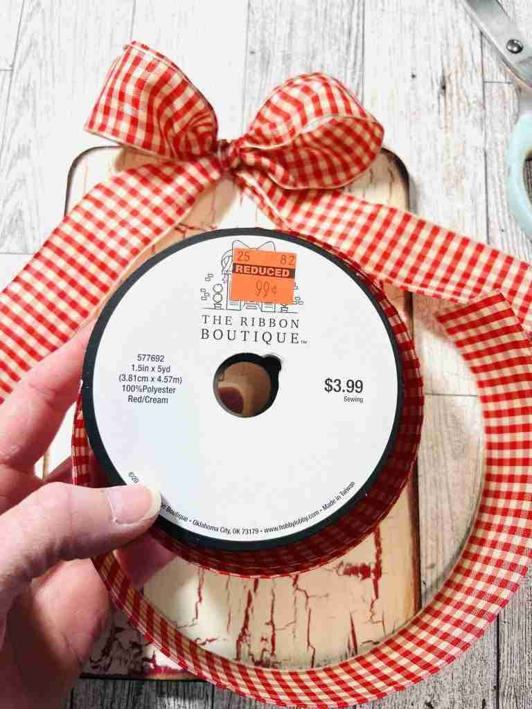 clearance ribbon from Hobby Lobby