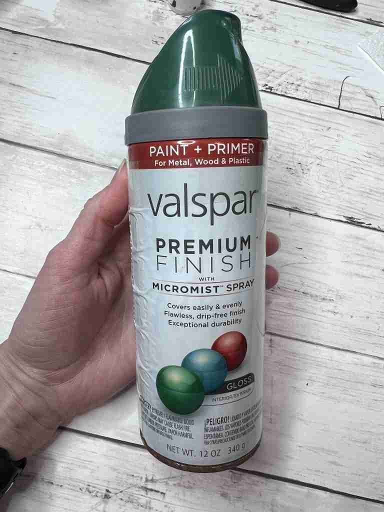Valspar green spray paint