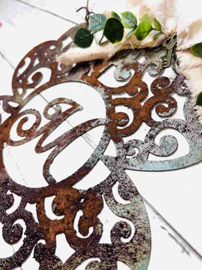 faux rusted Dollar Tree metal shamrock