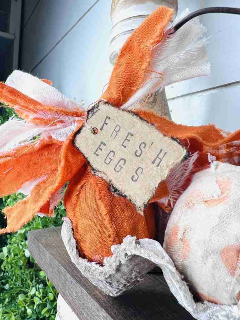 completed Dollar Tree Plastic Egg Make-Over