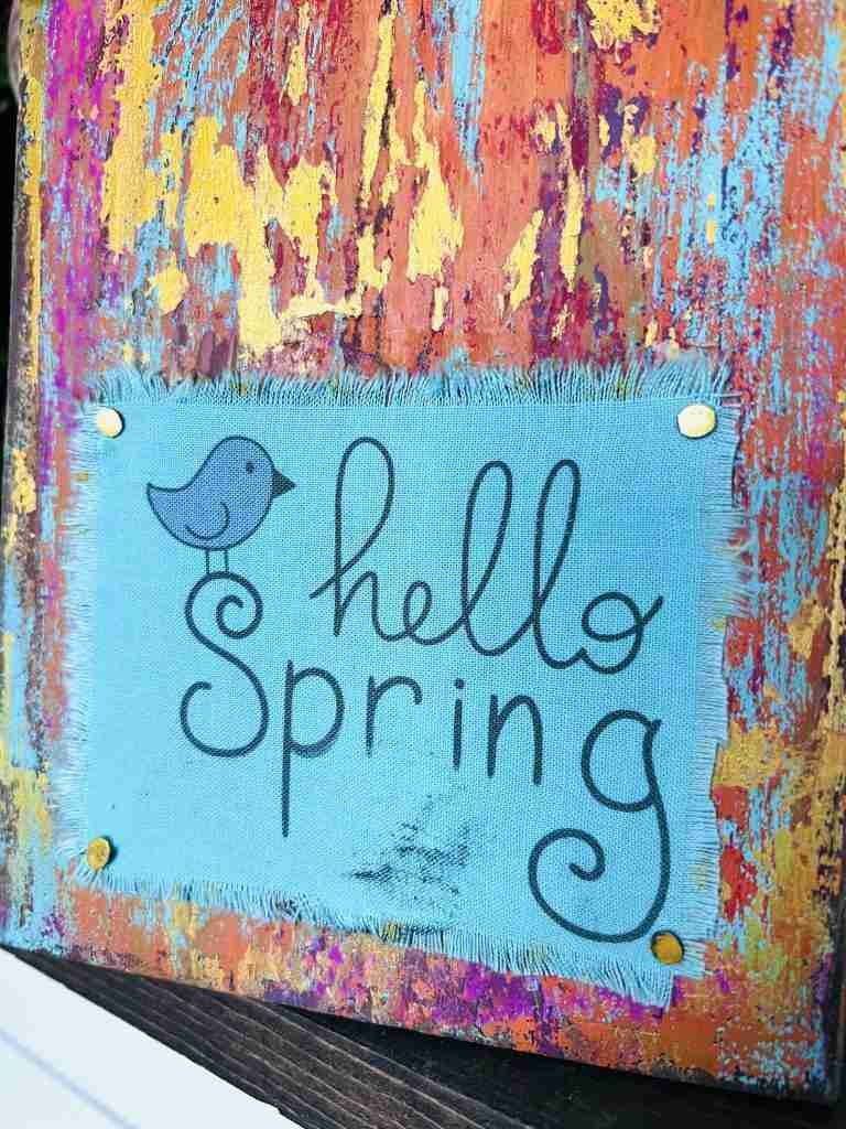 finished easy chippy wood technique