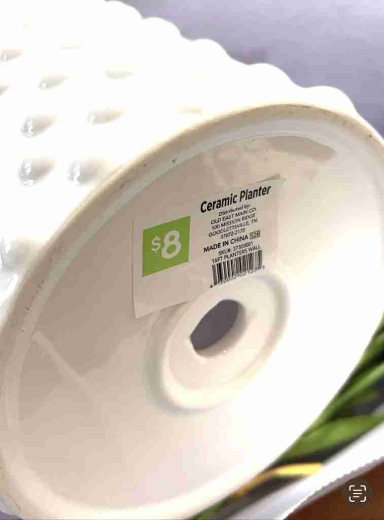 Pop Shelf hobnail planter