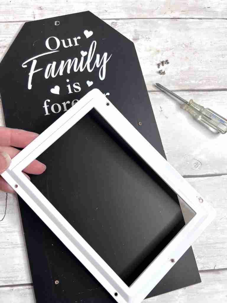 Dollar Tree sign disassembled