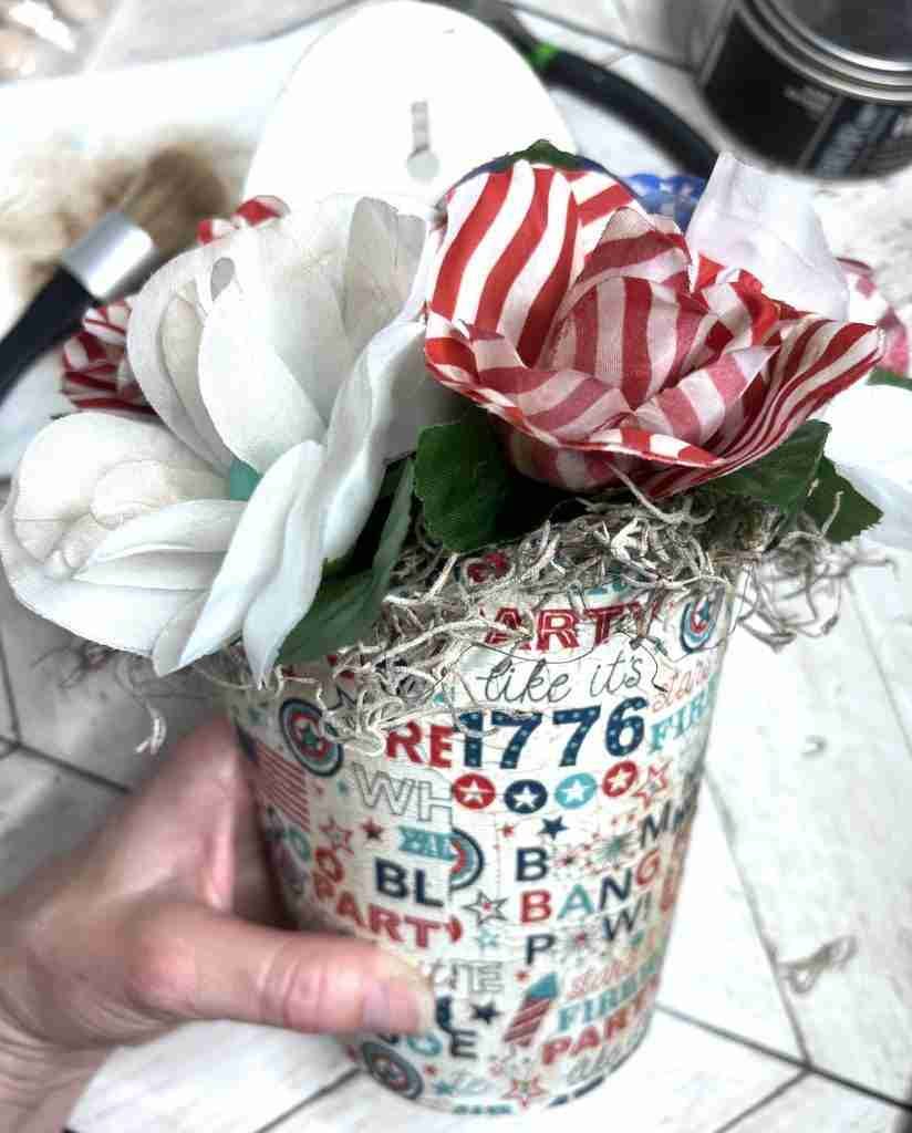 DIY Patriotic Metal Door Hanger