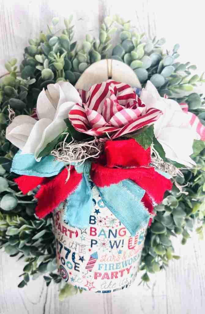 DIY Patriotic Metal Door Hanger