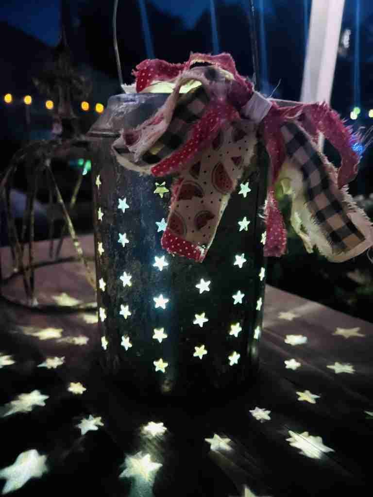 Americana Lantern with Easy Rust Technique