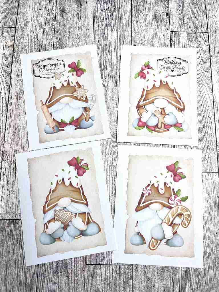 free Christmas gnome printables cut apart