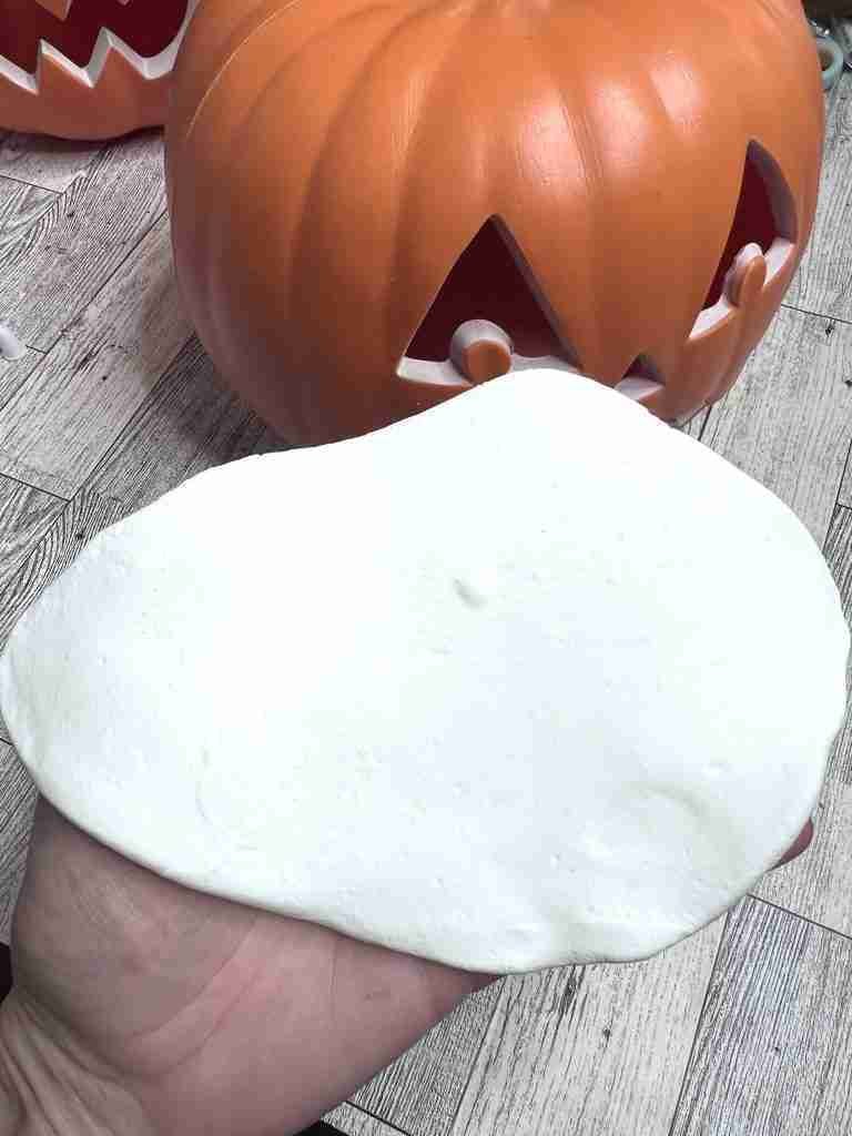 Modelite air dry clay rolled into ball and flattened out