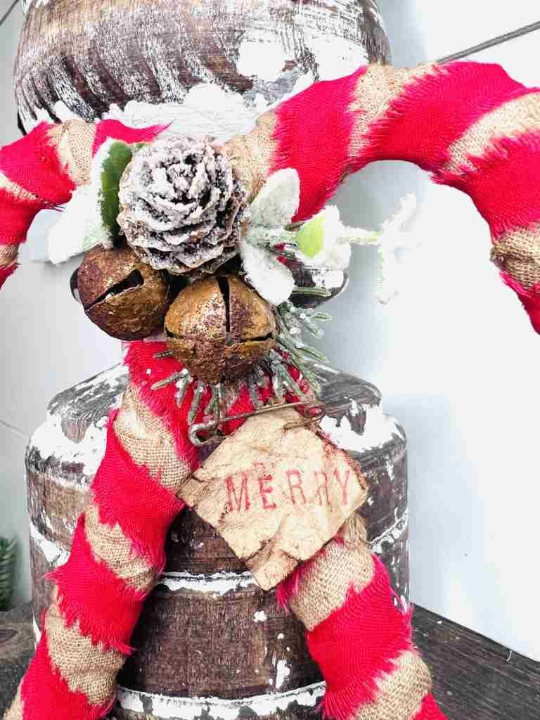 Easy Dollar Tree Primitive Candy Canes