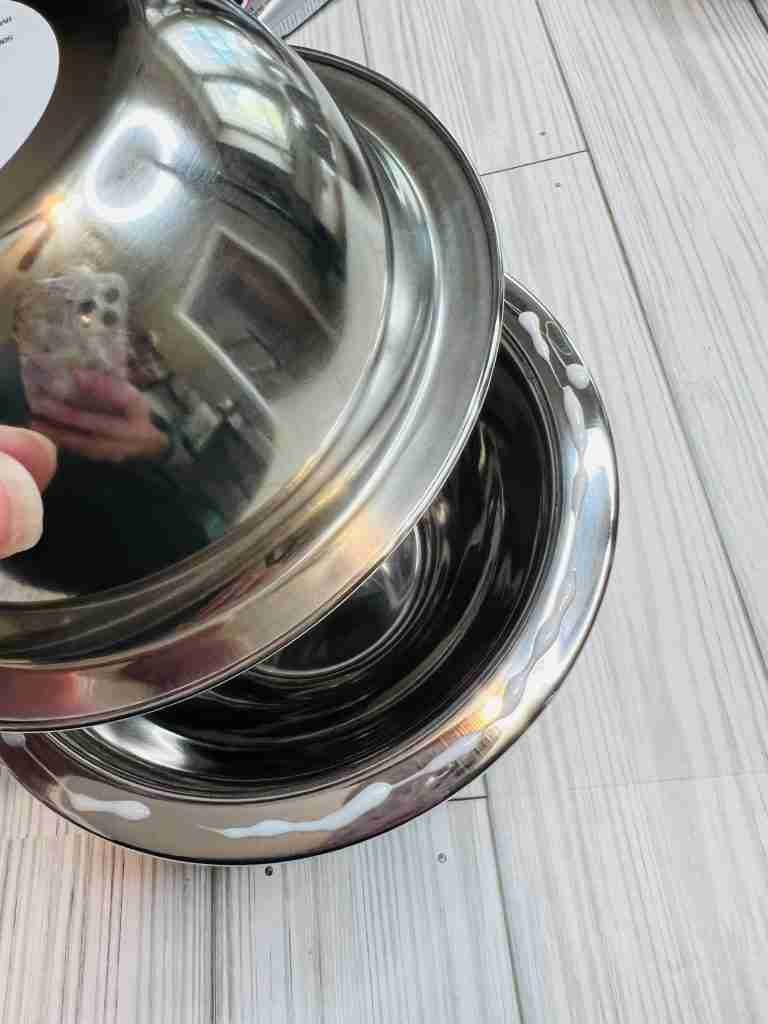 Gluing metal bowls together with E-6000