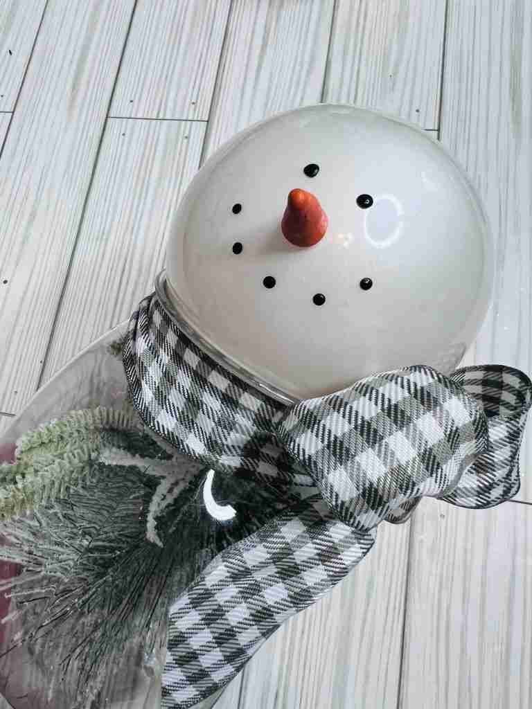 Snowman Snow Globe completed