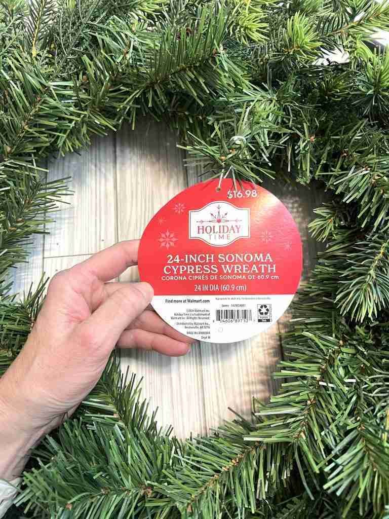 Walmart 24 inch cypress wreath
