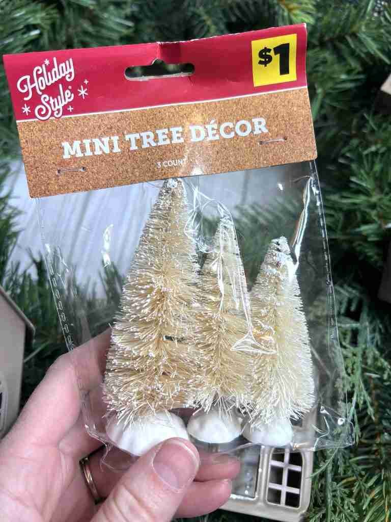 Dollar General bottle brush trees