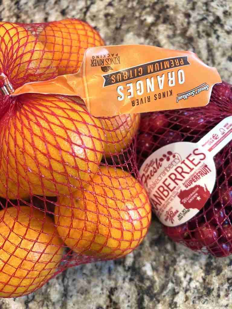 oranges and cranberries