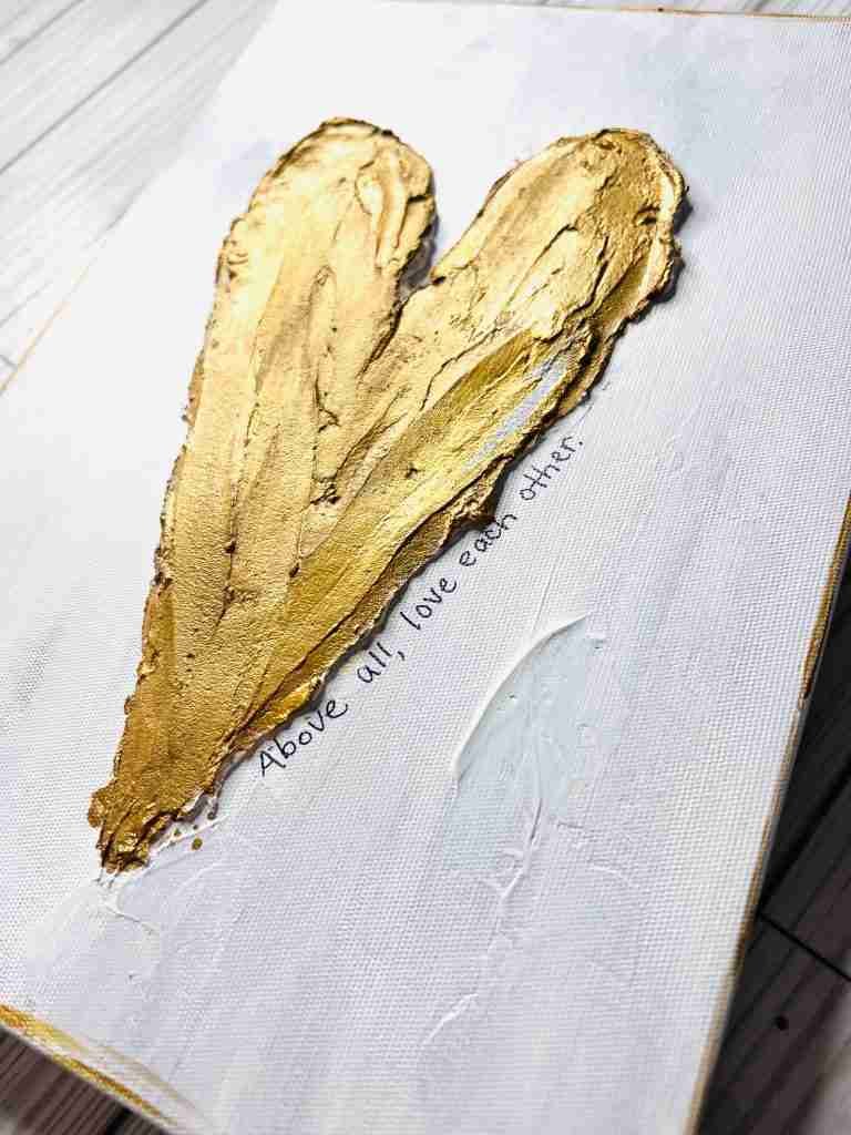 Textured Heart Canvas