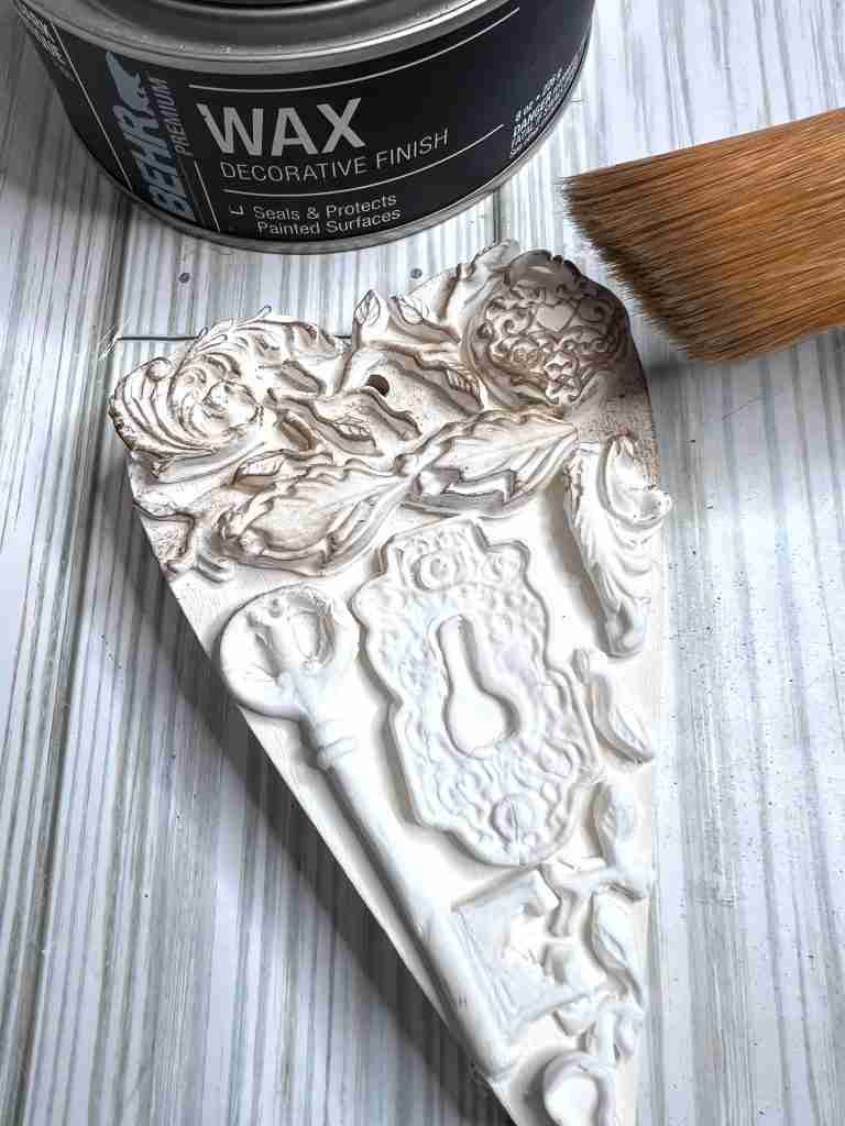 Wood Heart with Clay Embellishments