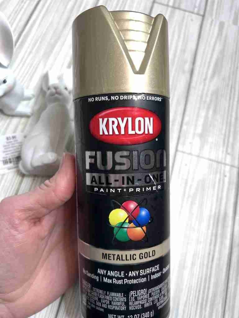 Krylon metallic gold paint