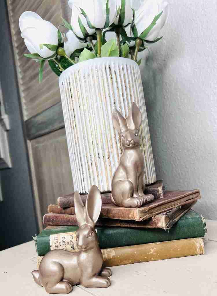 gold bunnies easy Hobby Lobby transformation