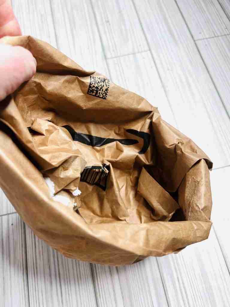 Amazon mailer turned inside out