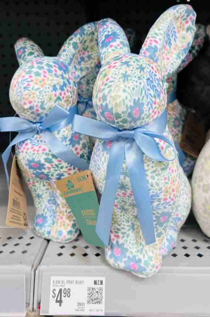 Walmart floral bunnies