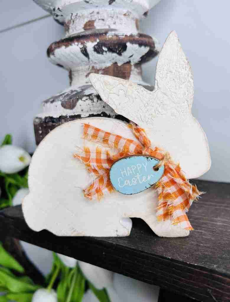 easy Dollar General spring bunny make-over