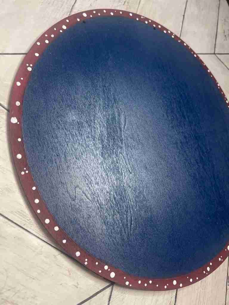 added while polka dots