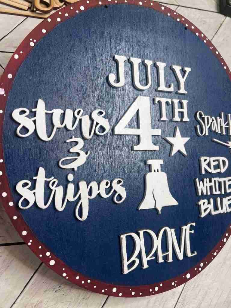patriotic door hanger