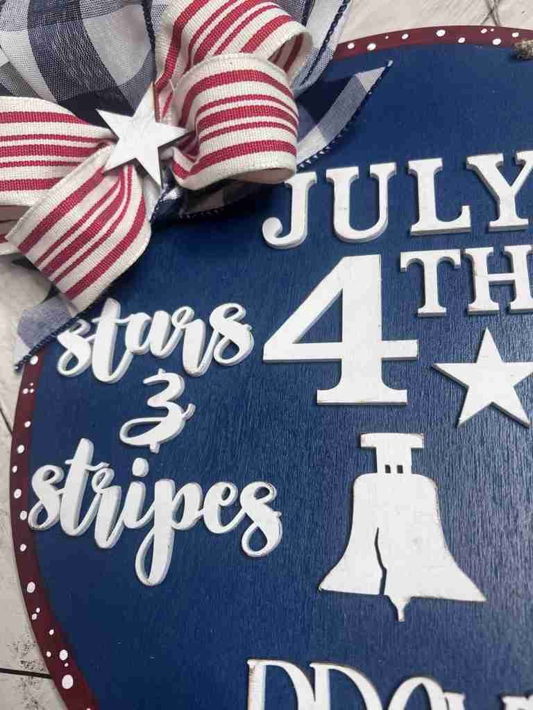 patriotic door hanger