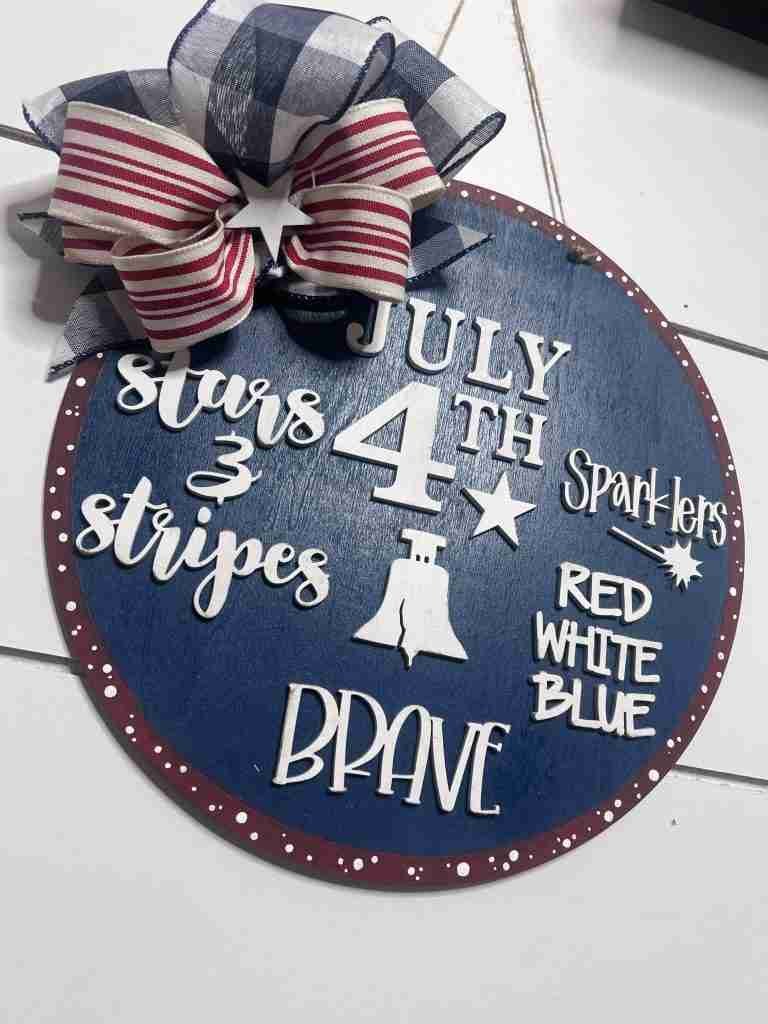 patriotic door hanger