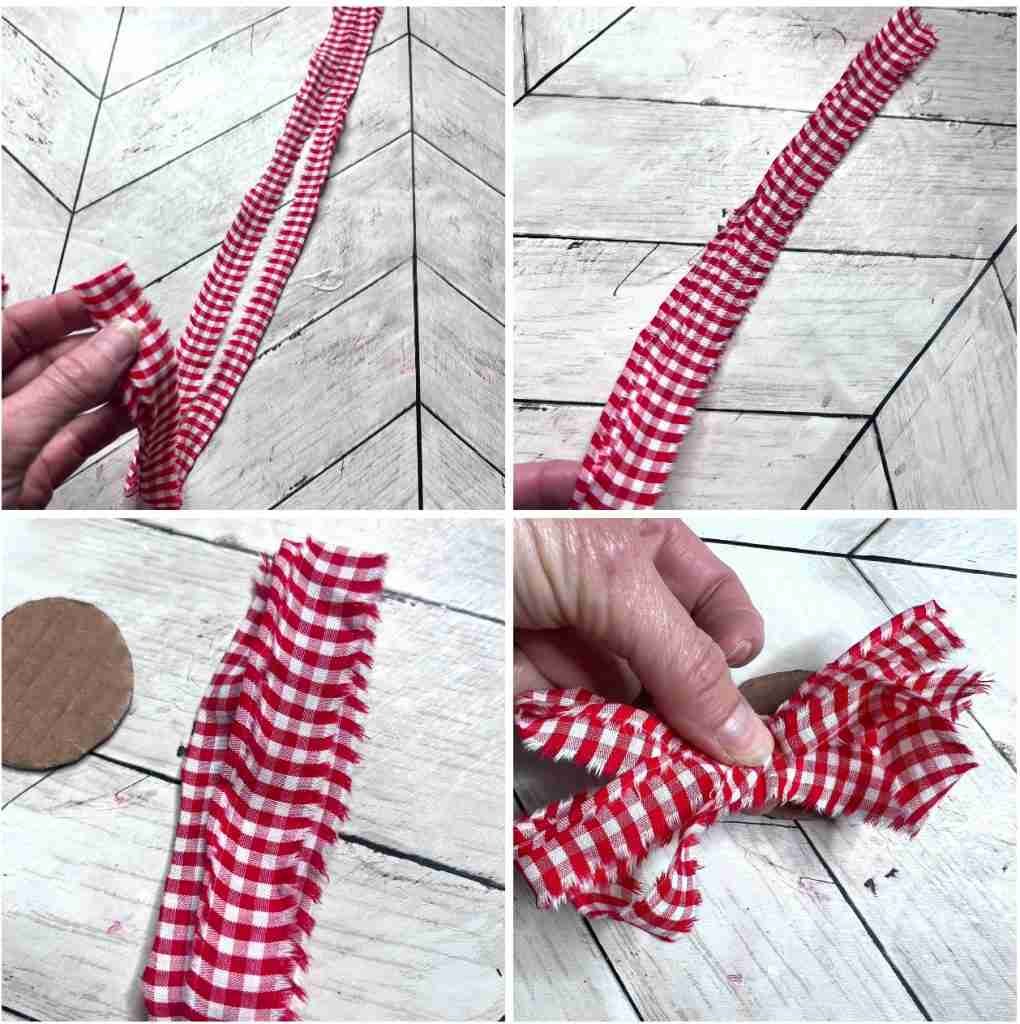 43 inch material folded in half three times