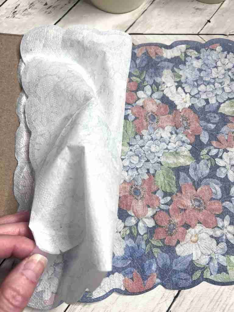 separated napkin plys