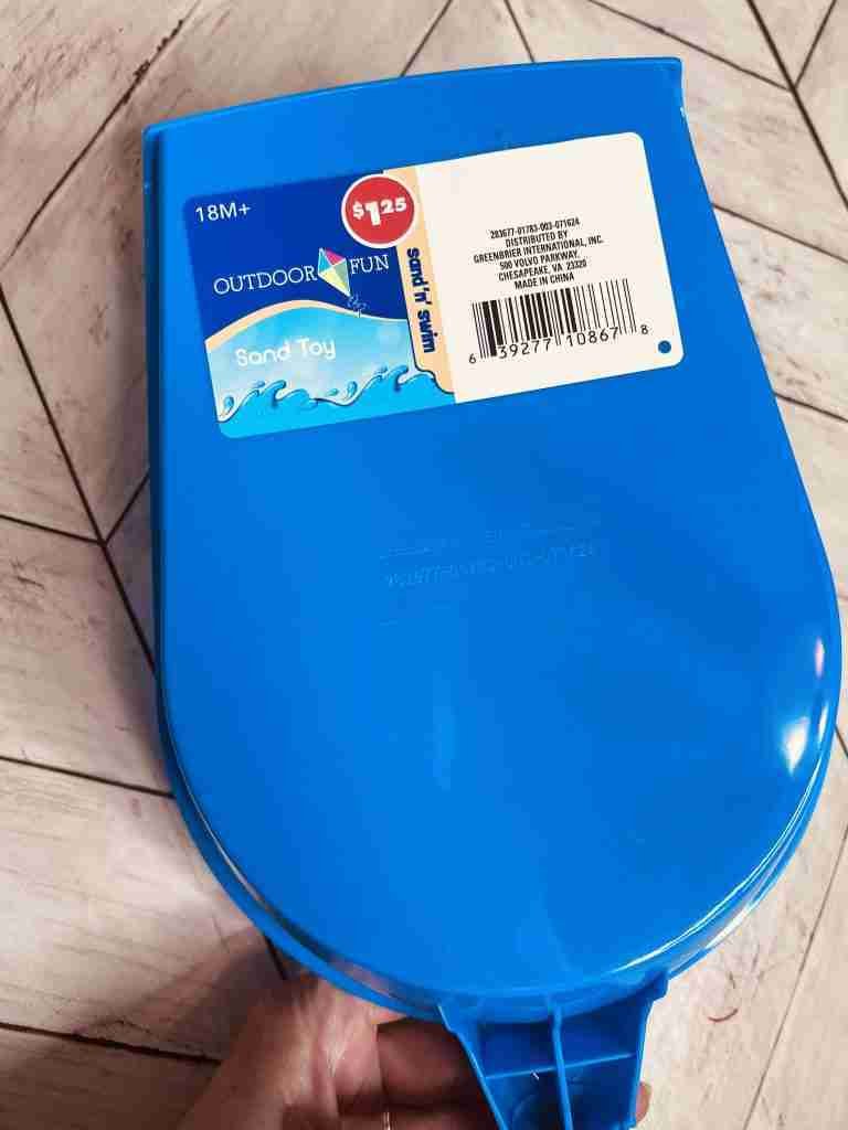 Dollar Tree plastic shovel