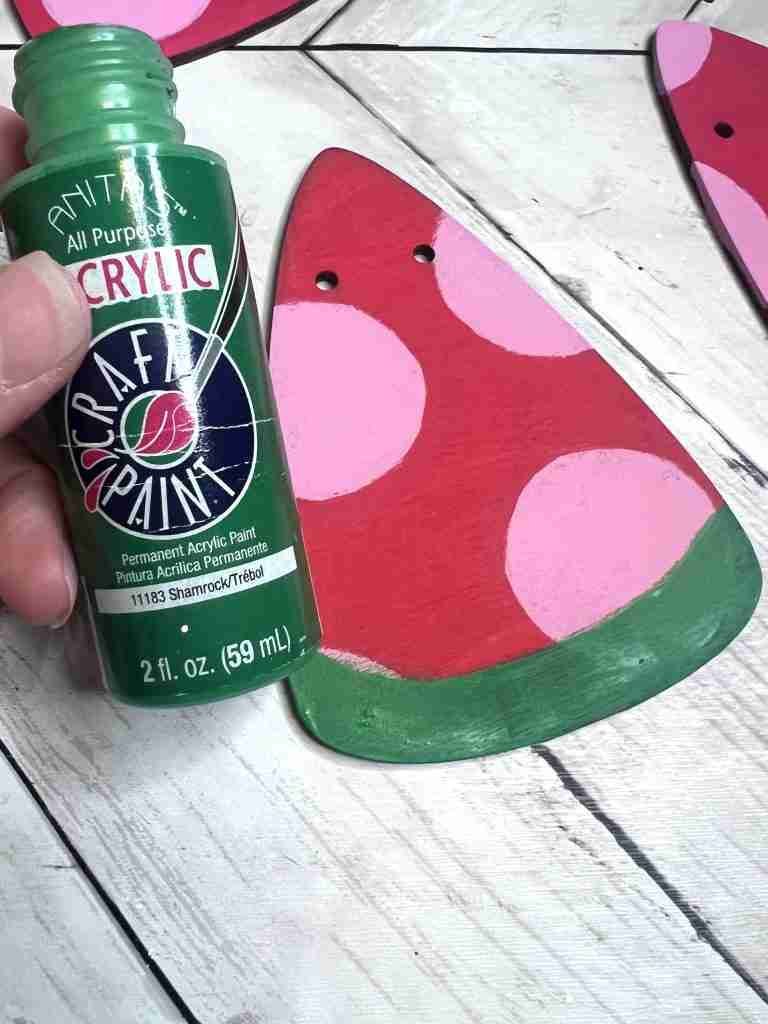 green stripe added using Shamrock Green