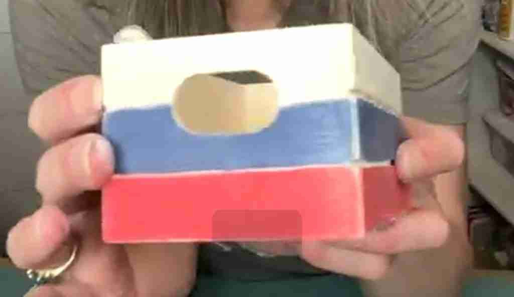 Dollar Tree crate painted