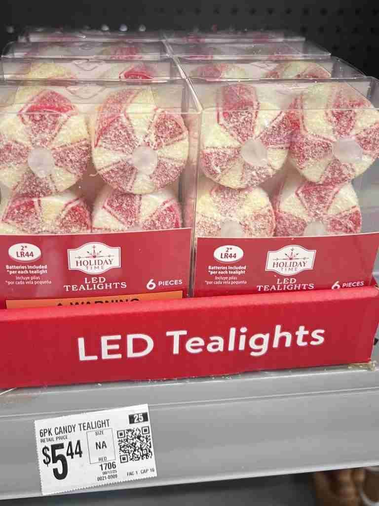 peppermint style tealights