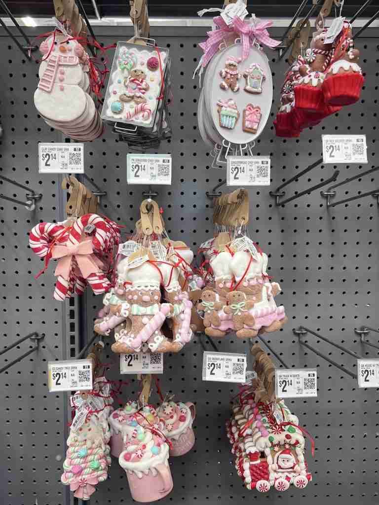 gingerbread style Christmas ornaments