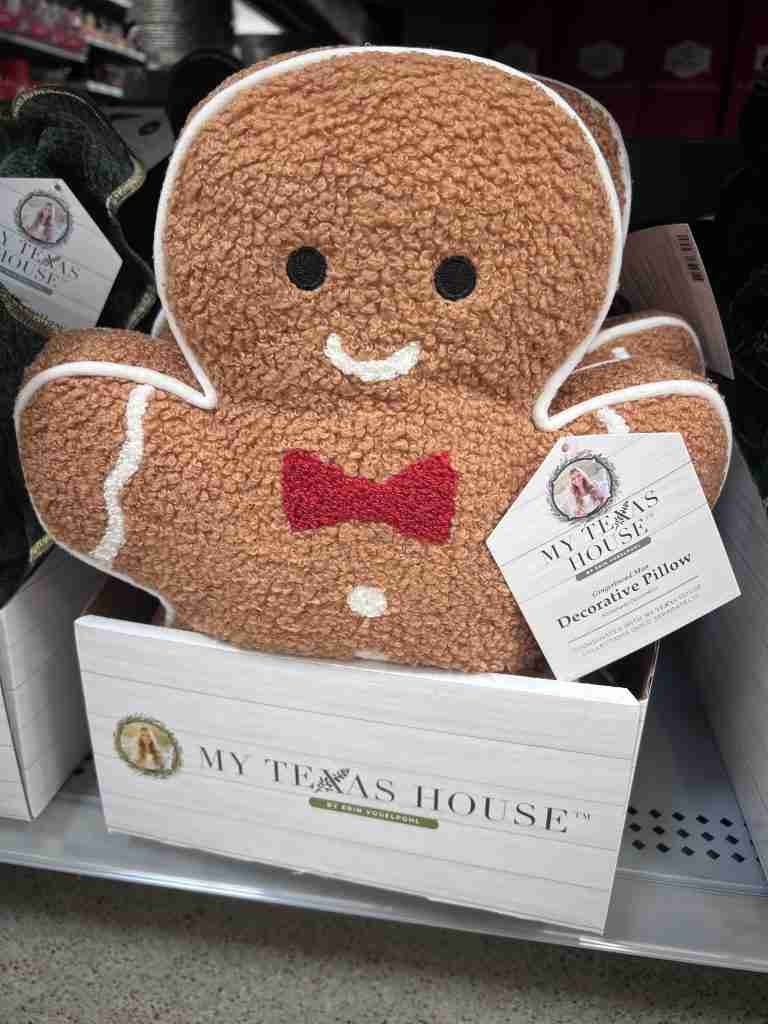 My Texas House gingerbread pillow
