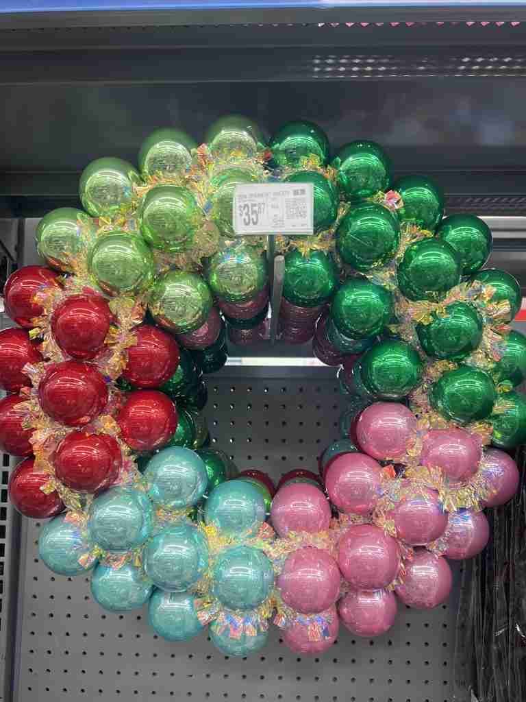 vintage style wreath at Walmart