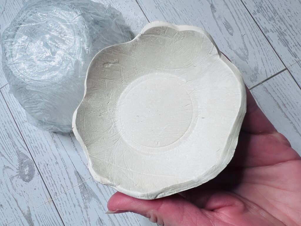 air dry clay trinket bowl