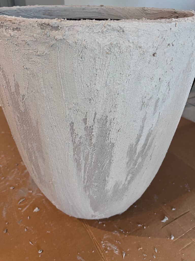 adding concrete patch on top of burlap