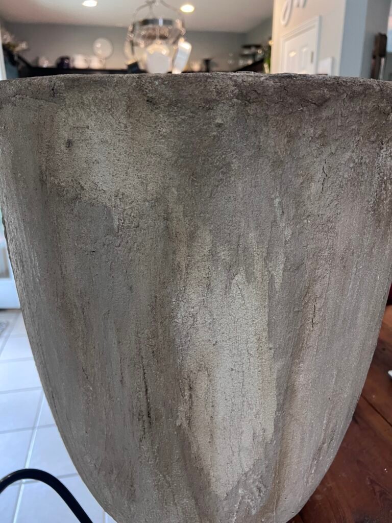 faux concrete garden fountain