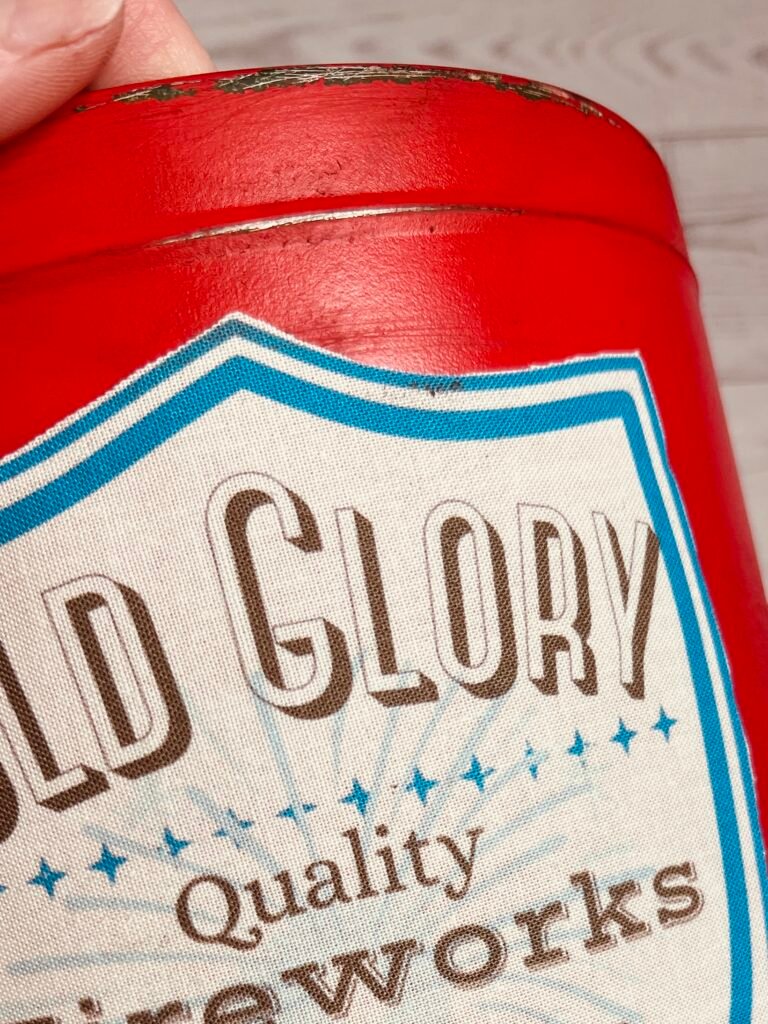 printable applied to tin can