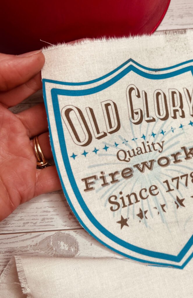 vintage inspired printable on material