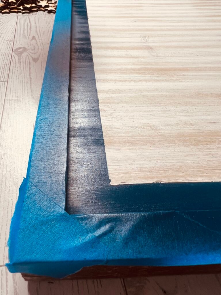 oxford blue border added to sign