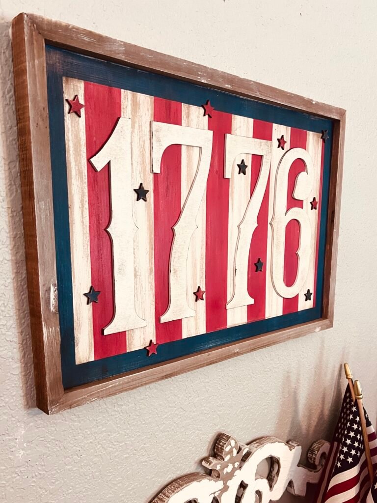how to make a patriotic sign DIY